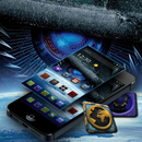 Tech Blue Robot Eye Theme APK