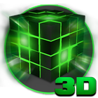 Alien Tech Cube 3D icon