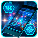 Thème Blue Cyber ​​Technology APK