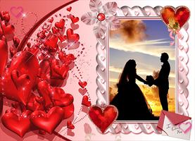 Love Valentine Picture Frames captura de pantalla 3