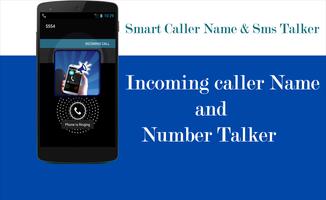 Smart Caller Name & SMS Talker Affiche