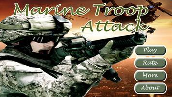 Marine Attaque Troop Affiche