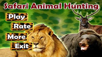 Safari Animal Caza Poster