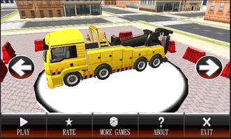 Truck Parking 3D Affiche