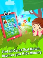 ABC 123 Memory Game - Kids Matching Game Cartaz