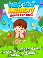 ABC 123 Memory Game - Kids Matching Game imagem de tela 1