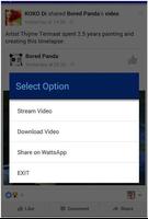 Video Downloader for Facebook स्क्रीनशॉट 1