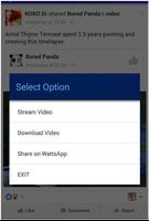 Video Downloader for Facebook capture d'écran 1