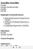 TechGorillas IT Resume Creator capture d'écran 1