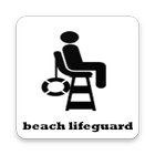 Beach lifeguard icon