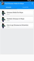Final Dinosaur Mods for Mcpe ポスター