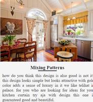 Kitchen Curtain Design plakat