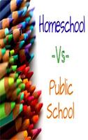 Public School Vs Home Schooling Affiche