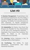 Presentation Skills List скриншот 3