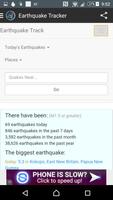 Earthquake Tracker capture d'écran 1