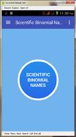 Scientific Binomial Names पोस्टर