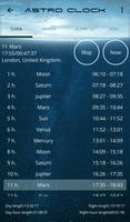 Astro Clock Pro (planet hours) تصوير الشاشة 1