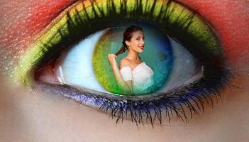 EYE PHOTO FRAMES पोस्टर
