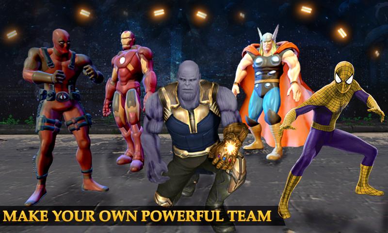 Real Future Superhero Street Fight Thanos Battle For Android Apk Download - thanos future fight roblox