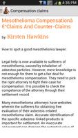Mesothelioma Lawyer Handbook 海報