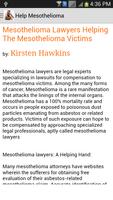 برنامه‌نما Mesothelioma Lawyer Handbook عکس از صفحه