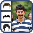Man Mustache And Hair Style иконка