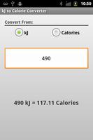 kJ to Calories تصوير الشاشة 1