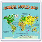 Animal World Map 6 -12 years icon