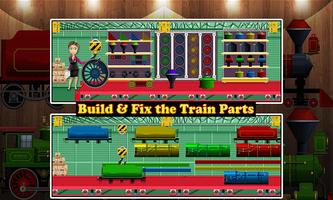 Train Engine Factory: Builder & Maker Game Affiche