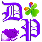 GOWidget Purple ICS Light Free أيقونة