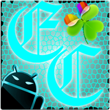 GOWidget Theme ElecCyan-Free أيقونة