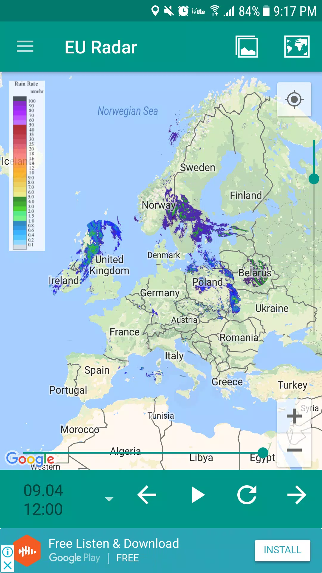 European Rain Radar(Weather Forcast) APK for Android Download