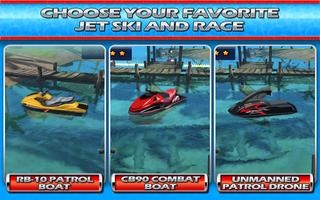 Jet Ski 3D Boat Parking Race capture d'écran 3