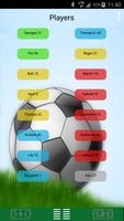 Fussball Lineup-Manager Plakat