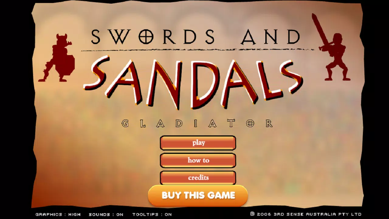 SWORDS AND SANDALS jogo online gratuito em