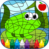 Color By Numbers Game for Kids icône