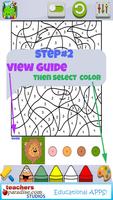 Color By Numbers Game for Kids capture d'écran 3