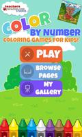 Color By Numbers Game for Kids ポスター