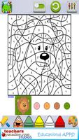 Color By Numbers Game for Kids captura de pantalla 2