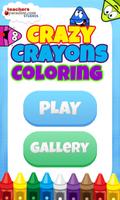 Crazy Crayons Kleurplaat-poster