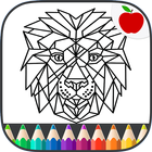 Animal Mandalas Coloring Book - Geometric Coloring icône