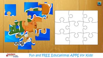 ABC Animals Jigsaw Puzzle Game screenshot 1