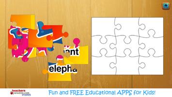 2 Schermata ABC Animals Jigsaw Puzzle Game