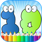 123s ABCs Kids Coloring Book أيقونة