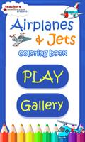 Airplanes & Jets Coloring Book পোস্টার