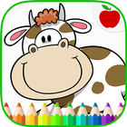 Farm Animals Coloring Book biểu tượng