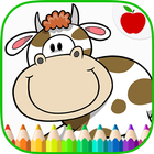 Farm Animals Coloring Book آئیکن