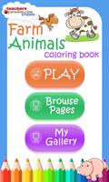 Farm Animals Coloring Book plakat