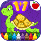 Kids Math Paint by Number Game 图标