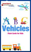 Kids ABCs Vehicles Flash Cards الملصق
